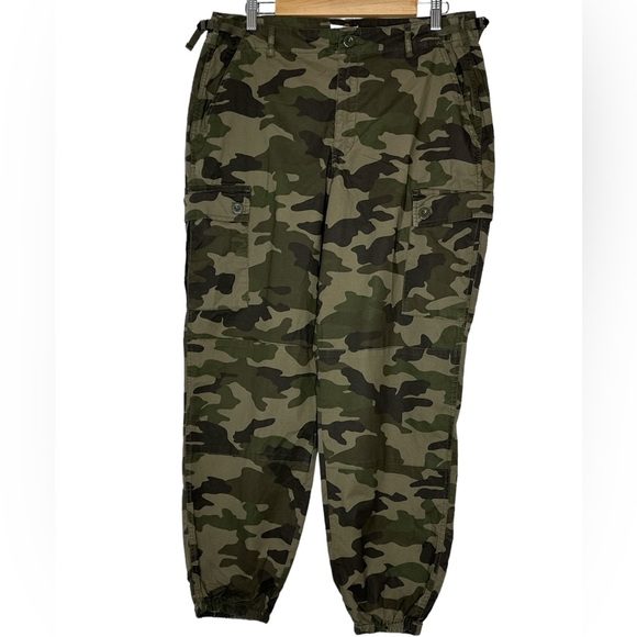 Garage‎ Pants Green Camo Women’s Size 13 - Picture 1 of 5